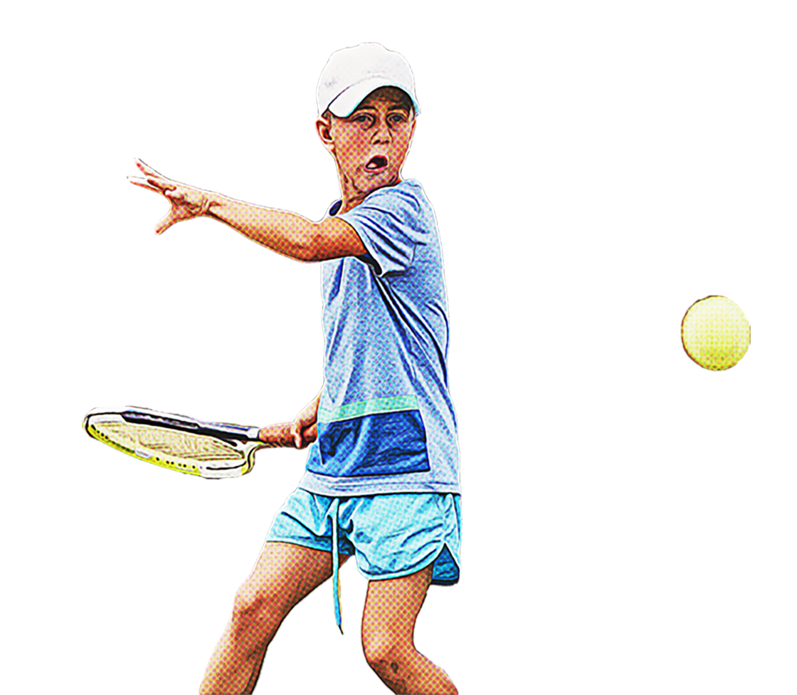Niño que juega al tenis 4 Niño que juega al tenis